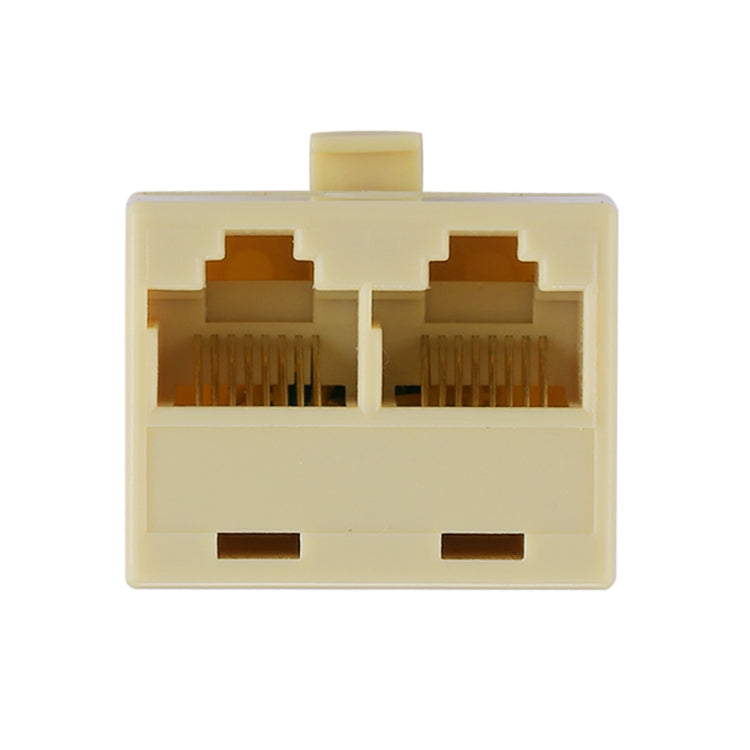 Adaptador de red de conector LAN Ethernet de puertos duales RJ45, 2 RJ45 Female to RJ45 Male