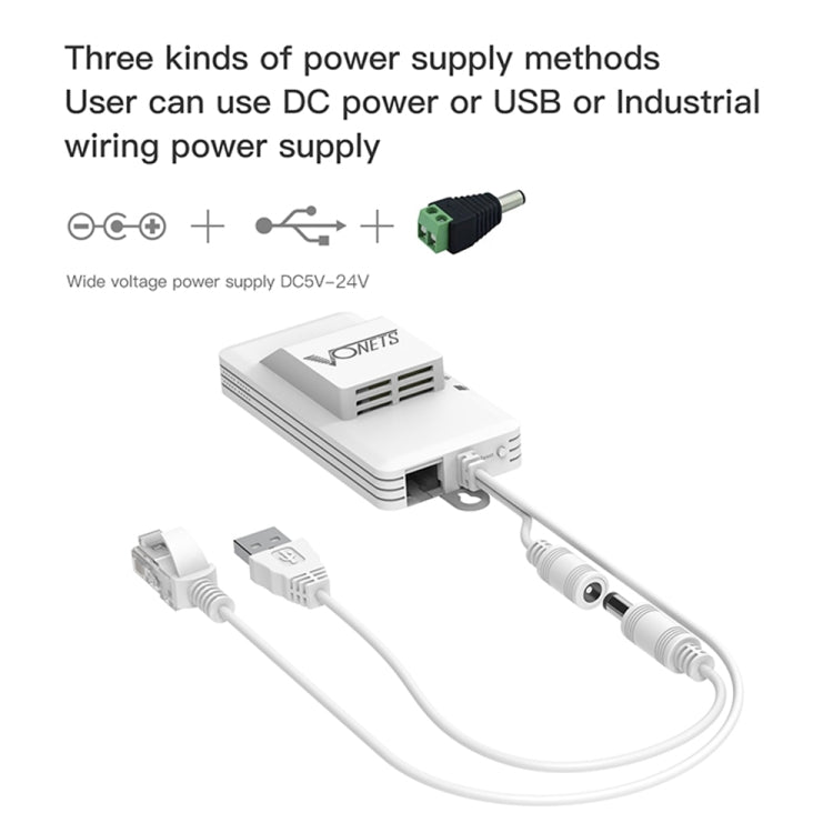 VONETS VAP11AC 5G/2.4G Mini Puente Inalámbrico con Versión de Ventilador Repetidor WiFi 300Mbps + 900Mbps, Soporta Videovigilancia y Control, VAP11AC
