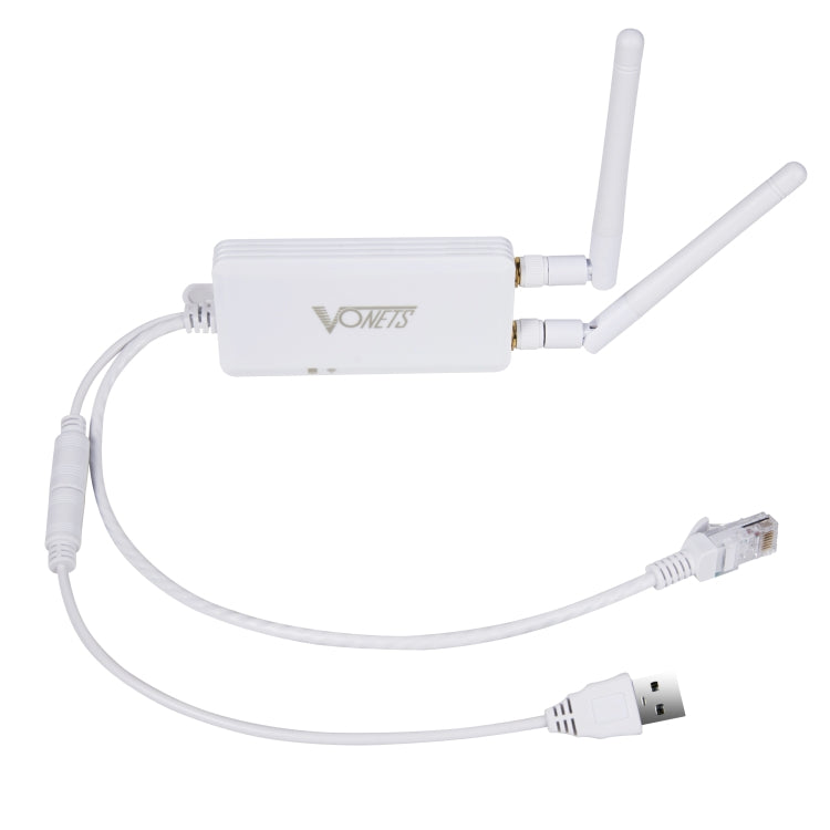 VONETS VAP11S 2.4G Mini Puente Inalámbrico 300Mbps Repetidor WiFi con 2 Antenas, VAP11S