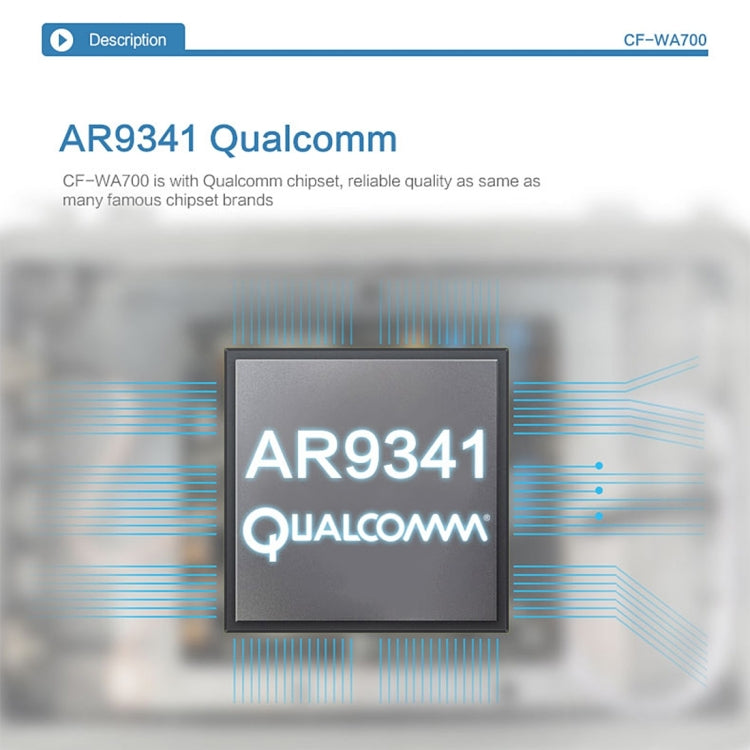 COMFAST CF-WA700 Qualcomm AR9341 Puente de red inalámbrico para exteriores de 300 Mbps/s con antena dual Adaptador POE de 48 V y modo AP/enrutador, función de clasificación, 85 dispositivos conectados sincrónicamente