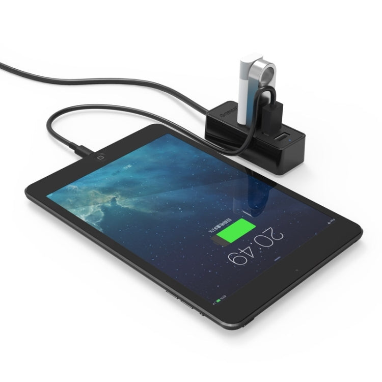 ORICO W5P-U2-100 HUB de escritorio USB 2.0 con fuente de alimentación de cable micro USB de 100 cm, W5P-U2-100 Black, W5P-U2-100 White
