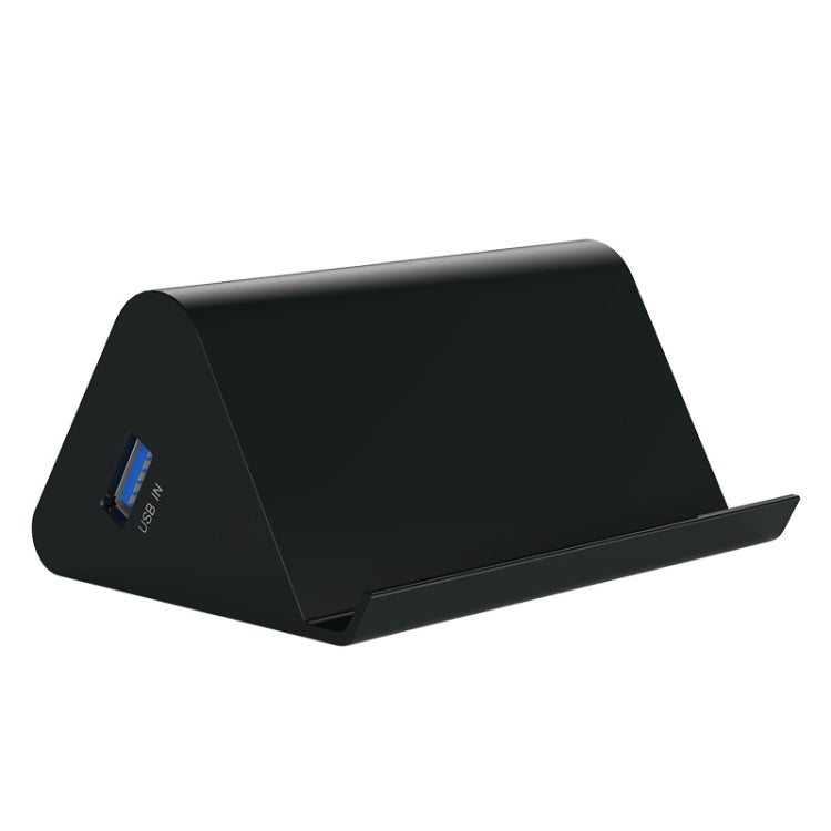 ORICO SHC-U3 HUB USB 3.0 de 4 puertos de escritorio de material ABS con soporte para teléfono/tableta y cable USB de 1 m e indicador LED, SHC-U3