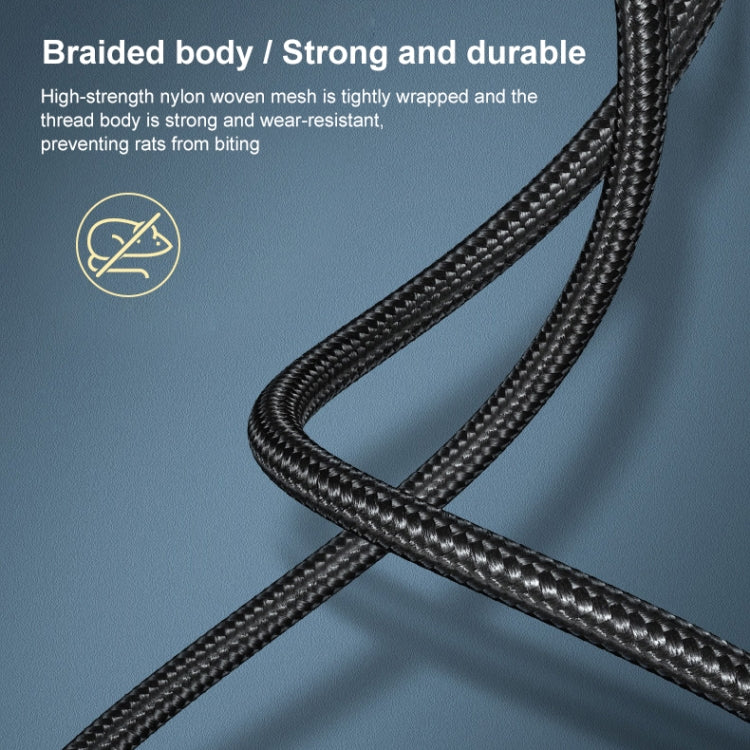 Cable de datos de conexión trenzado de nailon para impresora Ugreen Type-C / USB-C a Type-B, longitud: 1,5 m, Length: 1.5m