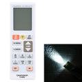 Chunghop K-2988E Control remoto universal de aire acondicionado con linterna