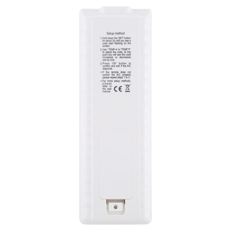 Chunghop K-2988E Control remoto universal de aire acondicionado con linterna
