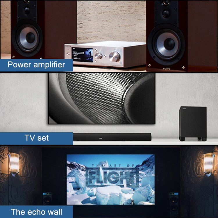 Adaptador divisor de Audio óptico Digital SPDIF Toslink EMK 1 entrada 3 salidas