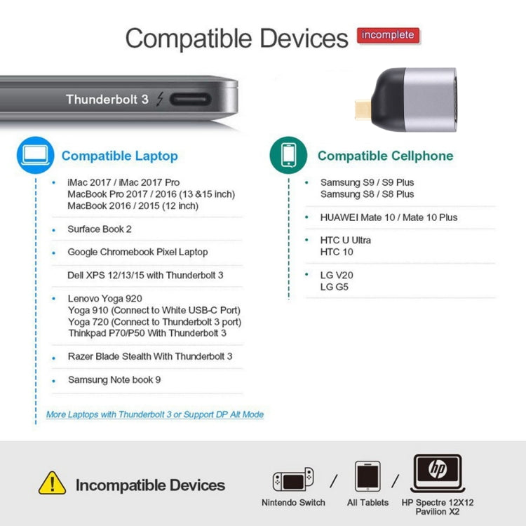 Adaptador tipo C macho a VGA DB15P hembra