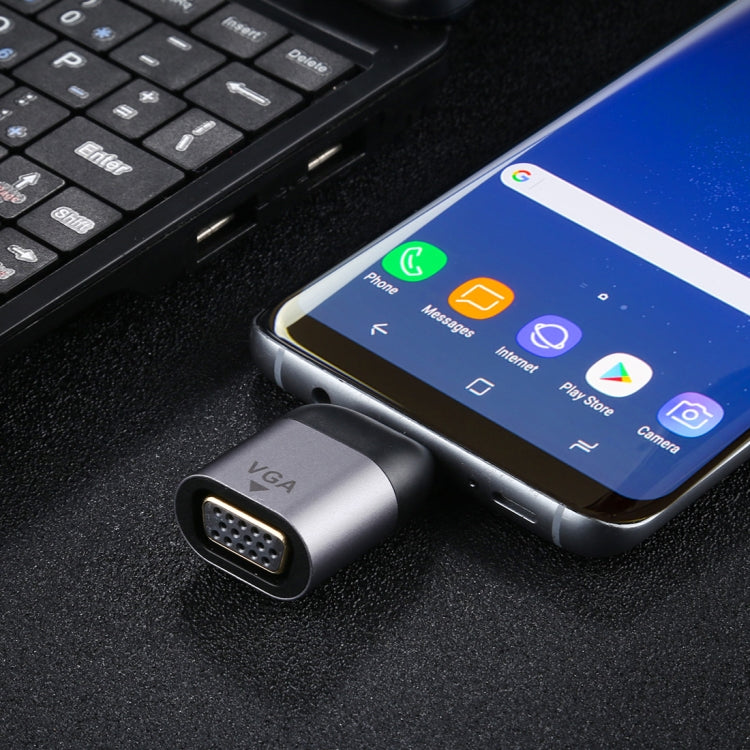 Adaptador tipo C macho a VGA DB15P hembra