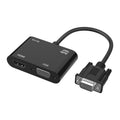 Adaptador VGA a HDMI + VGA 5138HV 1080P con audio, 5138HV