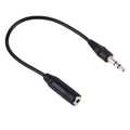 Cable convertidor de 3,5 macho a 2,5 hembra, longitud: 23 cm (negro), Length: 23cm