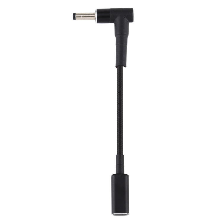PD 100W 18.5-20V 4.0 x 1.35mm Codo a Adaptador USB-C / Tipo-C Cable trenzado de nailon