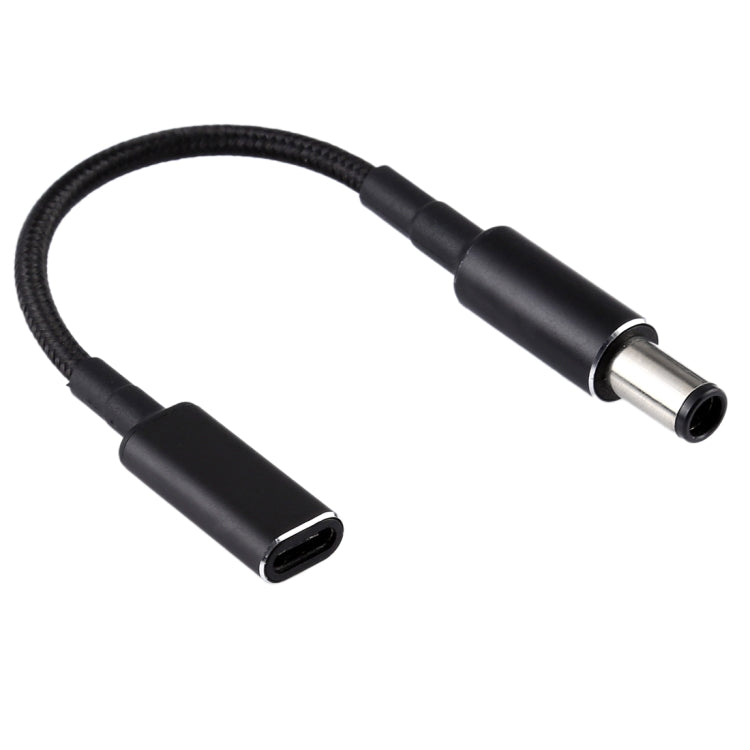 PD 100W 18,5-20V 7,4 x 0,6 mm a USB-C / Adaptador tipo C Cable trenzado de nailon para HP, 7.4 x 0.6mm