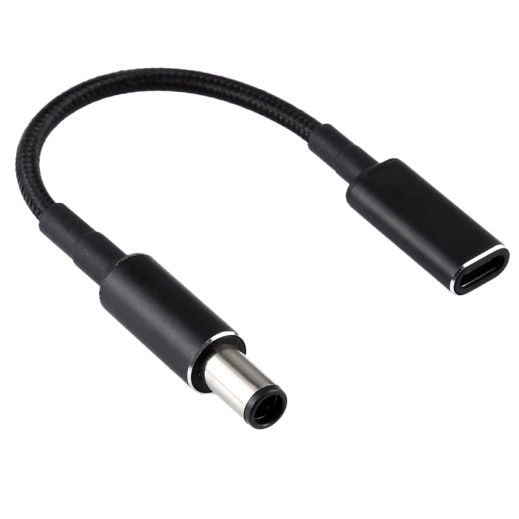 PD 100W 18,5-20V 7,4 x 0,6 mm a USB-C / Adaptador tipo C Cable trenzado de nailon para HP, 7.4 x 0.6mm