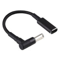 Cable trenzado de nailon adaptador de codo a USB-C/tipo-C de 6,0 x 1,4 mm