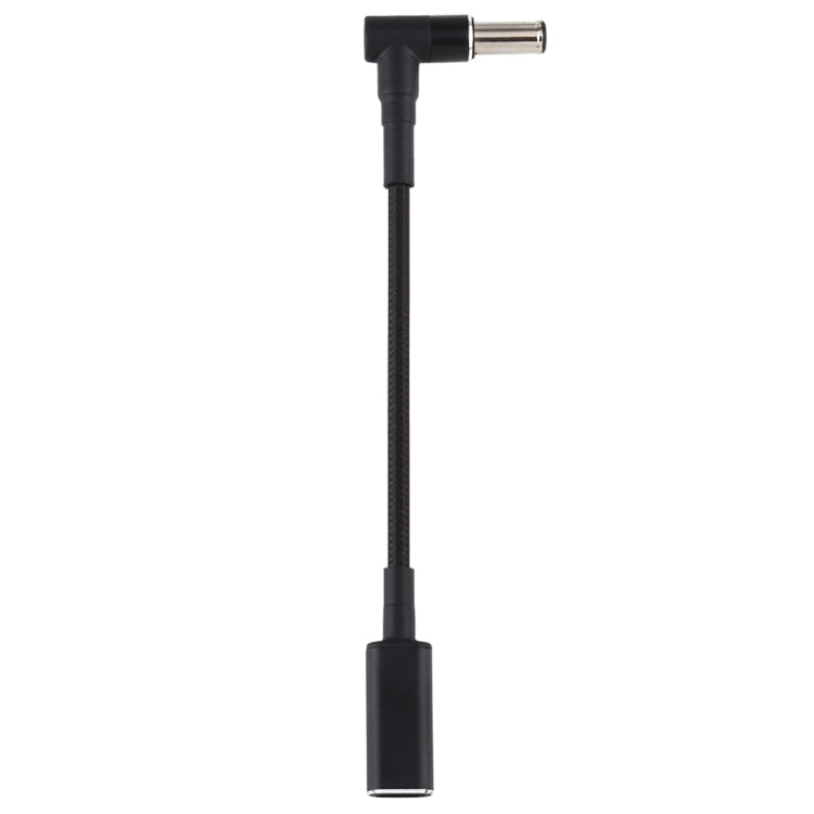 Cable trenzado de nailon adaptador de codo a USB-C/tipo-C de 6,0 x 1,4 mm