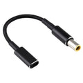 PD 100W 18,5-20V 7,9 x 0,9 mm a USB-C / Adaptador tipo C Cable trenzado de nailon