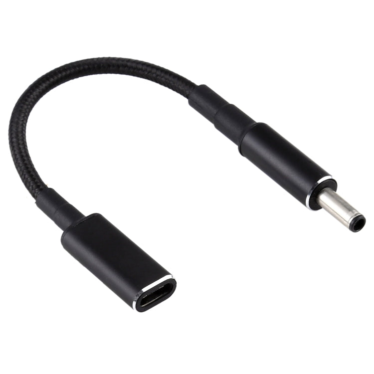 PD 100W 18,5-20V 4,5 x 0,6 mm a USB-C / Adaptador tipo C Cable trenzado de nailon para Dell, 4.5 x 0.6mm