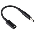 PD 100W 18,5-20V 4,5 x 0,6 mm a USB-C / Adaptador tipo C Cable trenzado de nailon para Dell, 4.5 x 0.6mm