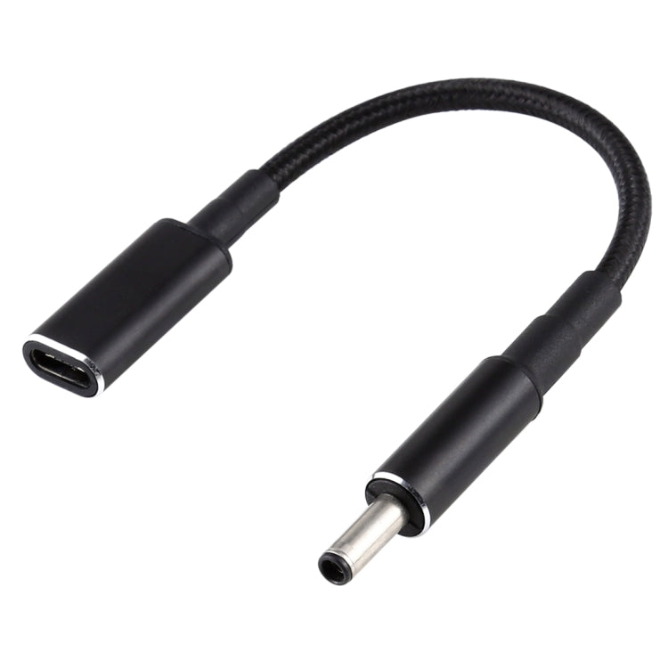 PD 100W 18,5-20V 4,5 x 0,6 mm a USB-C / Adaptador tipo C Cable trenzado de nailon para Dell, 4.5 x 0.6mm