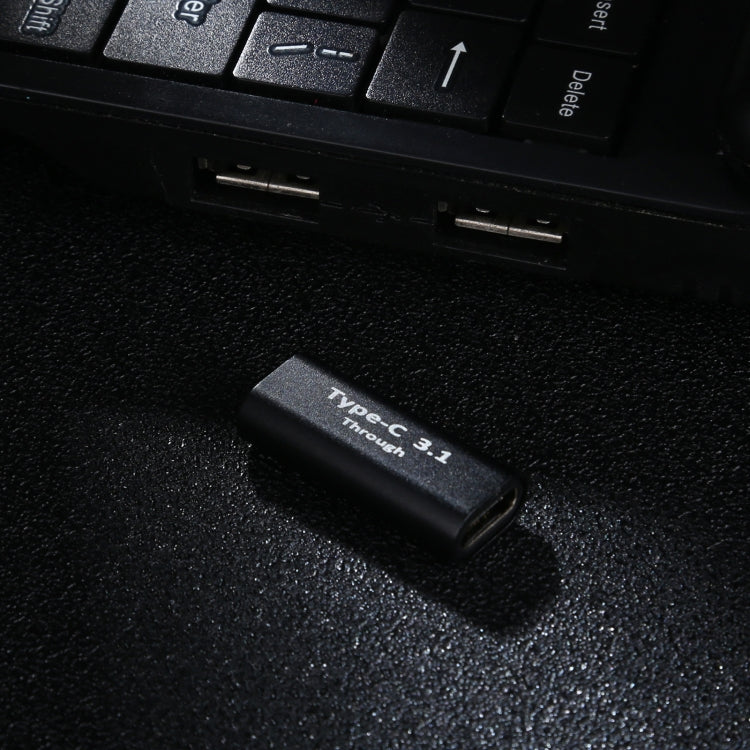 Adaptador de aleación de aluminio tipo C/USB-C hembra a tipo C/USB-C hembra, Type-C Female to Type-C Female