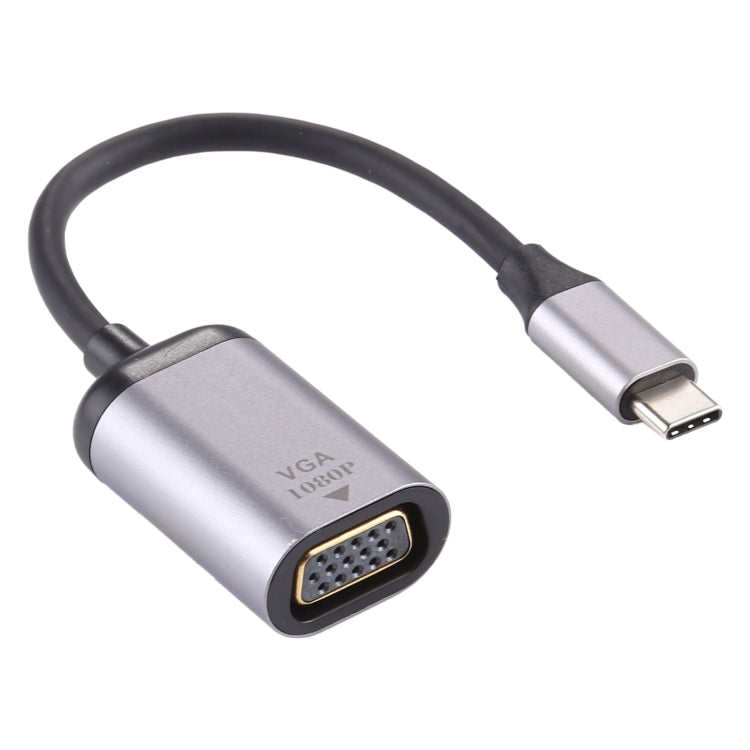 Cable adaptador de conexión VGA hembra a tipo C / USB-C macho 1080P, VGA Female to Type-C Male