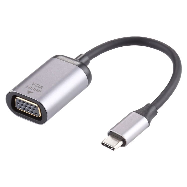 Cable adaptador de conexión VGA hembra a tipo C / USB-C macho 1080P, VGA Female to Type-C Male