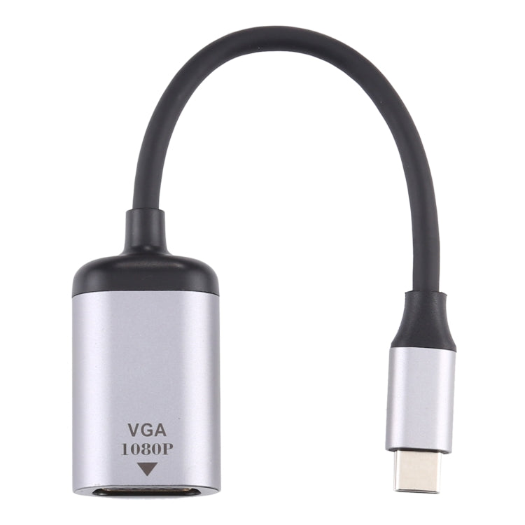 Cable adaptador de conexión VGA hembra a tipo C / USB-C macho 1080P, VGA Female to Type-C Male