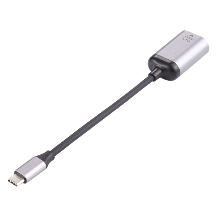 Cable adaptador de conexión VGA hembra a tipo C / USB-C macho 1080P, VGA Female to Type-C Male