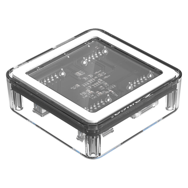 ORICO MH4U-100 HUB de escritorio transparente USB 3.0 con cable micro USB de 100 cm, MH4U-100