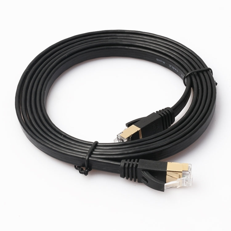 Cable de conexión ultraplano CAT7 10 Gigabit Ethernet de 1,8 m para red LAN de módem enrutador - Construido con conectores RJ45 blindados, Length: 1.8m
