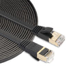 Cable de conexión ultraplano CAT7 10 Gigabit Ethernet de 5 m para red LAN de módem enrutador - Construido con conectores RJ45 blindados, Length: 5m