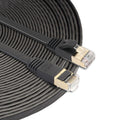 Cable de conexión ultraplano CAT7 10 Gigabit Ethernet de 15 m para red LAN de módem enrutador - Construido con conectores RJ45 blindados, Length: 15m