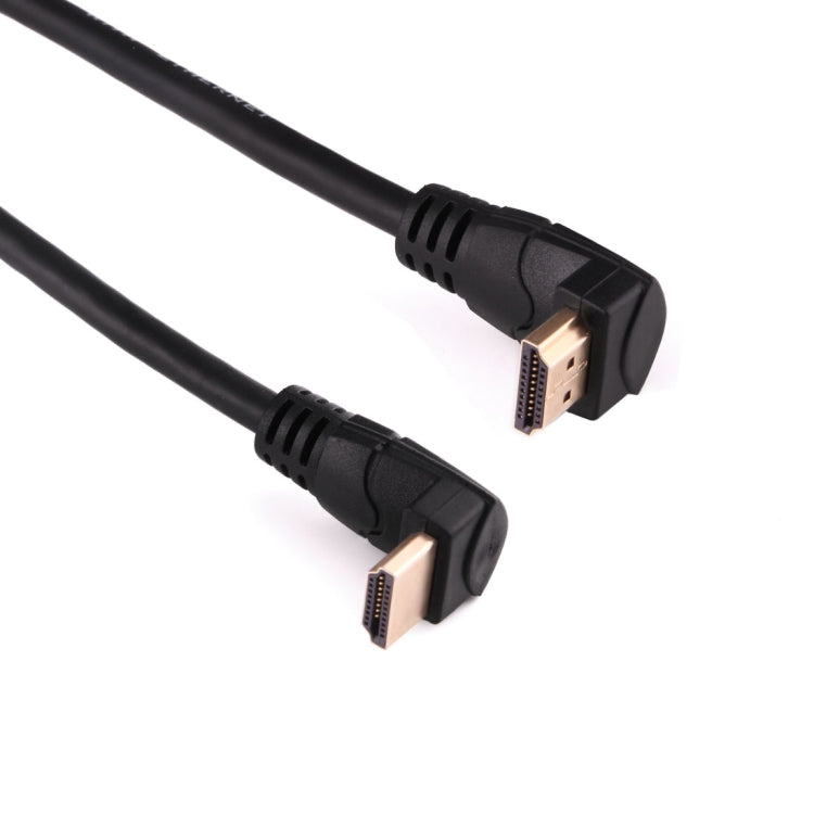 1,8 m 4K * 2K HDMI versión 2,0 alta velocidad 90 grados ángulo recto HDMI macho a 90 grados ángulo recto HDMI macho Cable con Ethernet, 90 Degree HDMI to 90 Degree HDMI