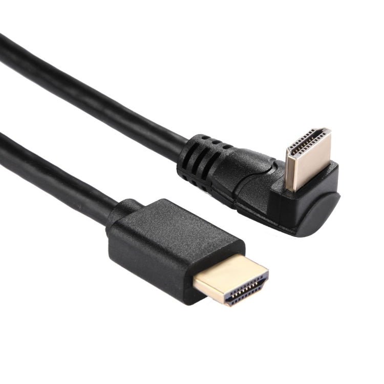 cable HDMI de alta velocidad de la versión de los 60cm 4K*2K HDMI 2.0 con Ethernet de ángulo recto 90 grados, HDMI to 90 Degree HDMI