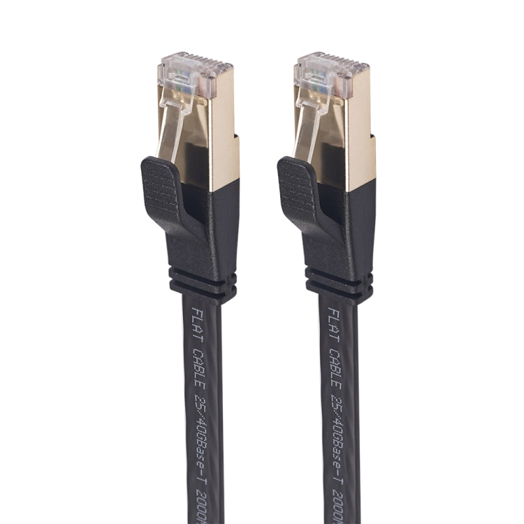 Cable LAN de red plano CAT8 con doble blindaje CAT8-2, longitud: 0,5 m, 50cm