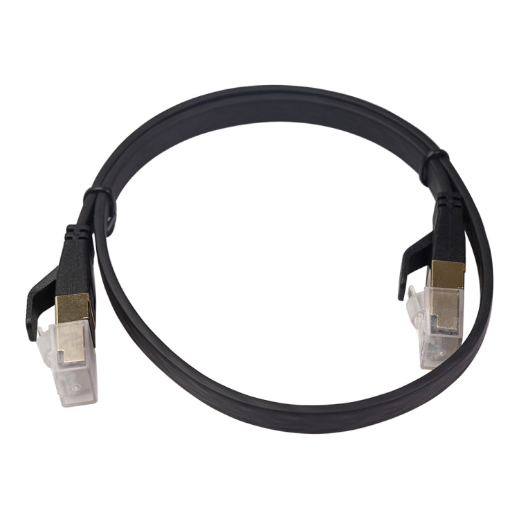 Cable LAN de red plano CAT8 con doble blindaje CAT8-2, longitud: 0,5 m, 50cm
