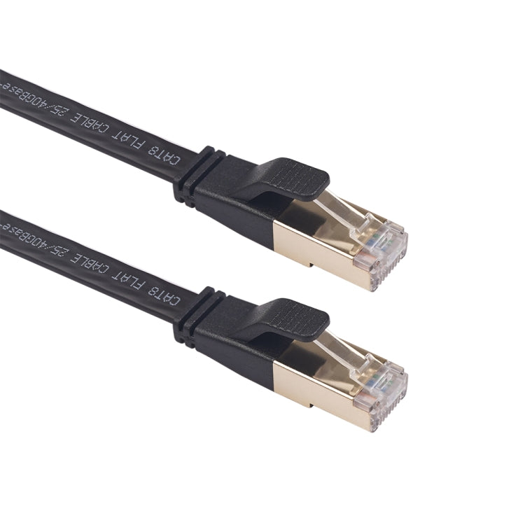 Cable LAN de red plano CAT8 con doble blindaje CAT8-2, longitud: 10 m, 10m