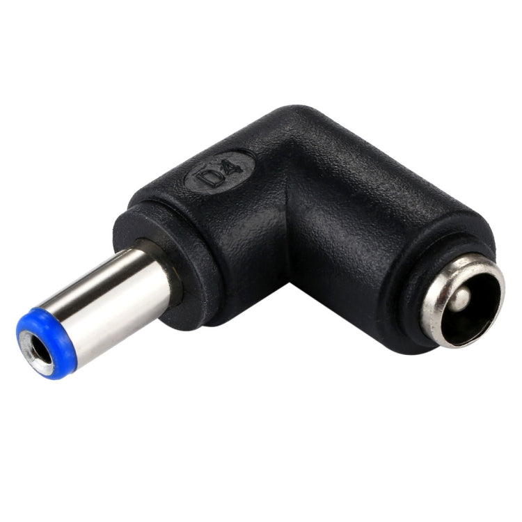 Adaptador de corriente de conector hembra DC 4506 macho a DC 7406 para portátil HP, codo de ángulo recto de 90 grados, DC 5521 Male to Female