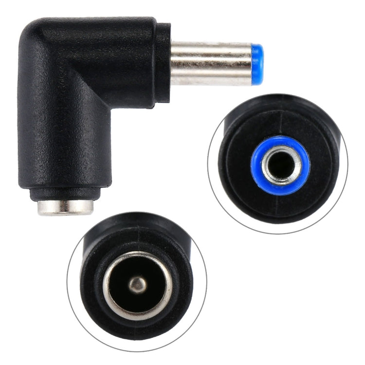 Adaptador de corriente de conector hembra DC 4506 macho a DC 7406 para portátil HP, codo de ángulo recto de 90 grados, DC 5521 Male to Female