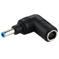 Adaptador de corriente de conector hembra DC 4506 macho a DC 7406 para portátil HP, codo de ángulo recto de 90 grados, DC4506 to DC7406
