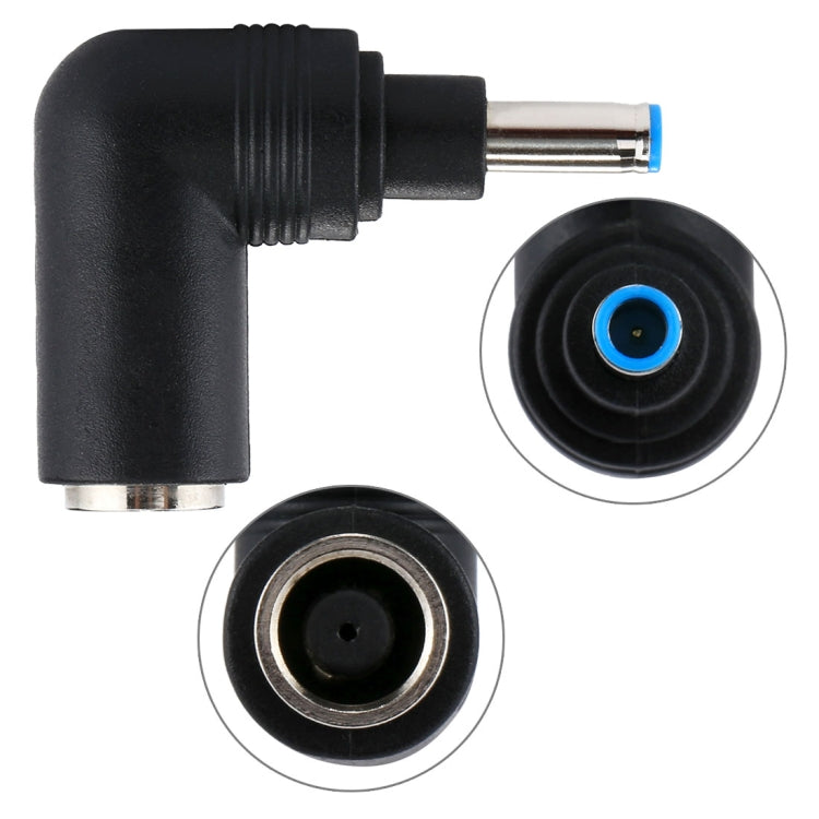 Adaptador de corriente de conector hembra DC 4506 macho a DC 7406 para portátil HP, codo de ángulo recto de 90 grados, DC4506 to DC7406