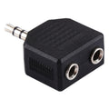 Adaptador divisor macho de 3,5 mm a hembra doble de 3,5 mm