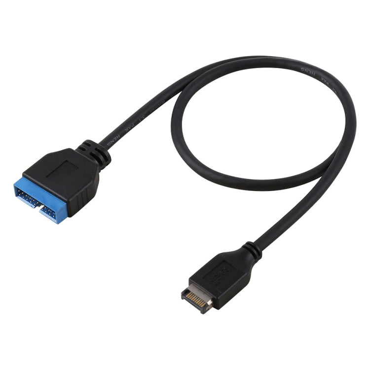 Cable de expansión macho de 19 pines de placa base USB 3.1 tipo E a USB 3.0 de 30 cm