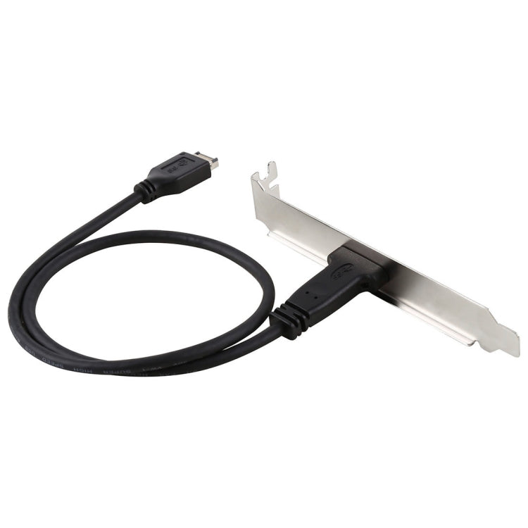 Cabecera de soporte de panel de 50 cm USB-C / Type-C hembra a USB 3.1 Type-E Cable de extensión Cable conector, 30cm  Type-E