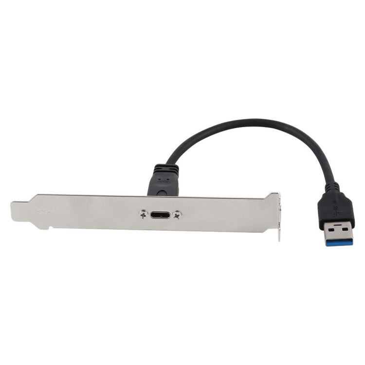 Cable conector de Cable de extensión macho USB-C/Tipo-C hembra a USB 3,0, cabezal de soporte de Panel de 20cm
