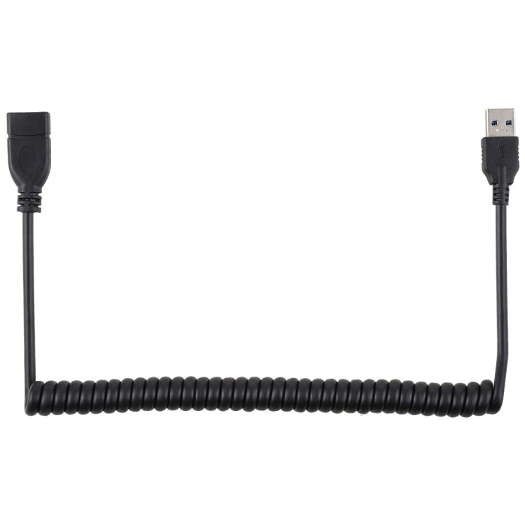 Cable de extensión de resorte retráctil USB 3.0 macho a hembra de alta velocidad de 1,5 m, USB 3.0 Male to Female