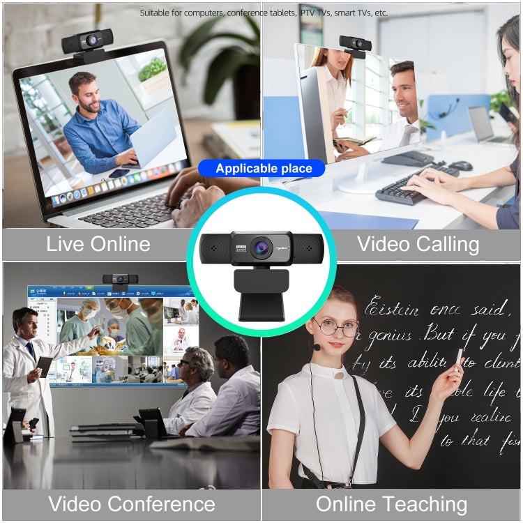 Cámara de PC con cámara web de vídeo HD ajustable HXSJ S5 1080P con micrófono
