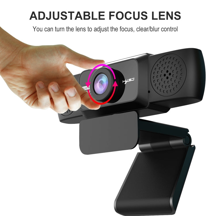 Cámara de PC con cámara web de vídeo HD ajustable HXSJ S5 1080P con micrófono