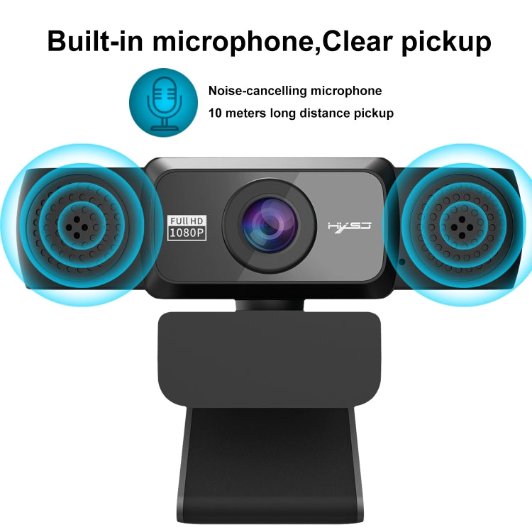 Cámara de PC con cámara web de vídeo HD ajustable HXSJ S5 1080P con micrófono