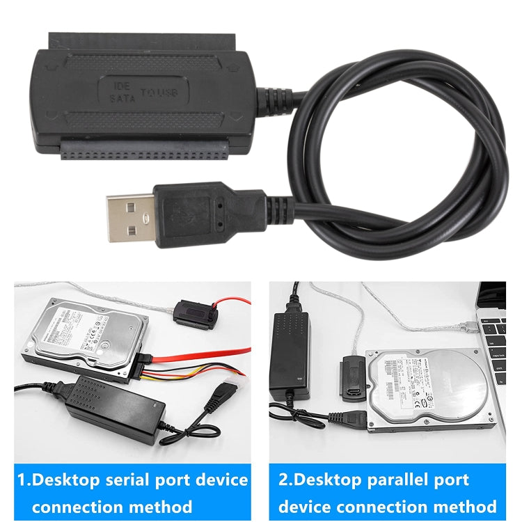 Cable adaptador de disco duro USB 2.0 a IDE / SATA, longitud del cable: 50 cm